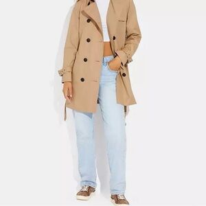 New Coach Tan Trench Coat